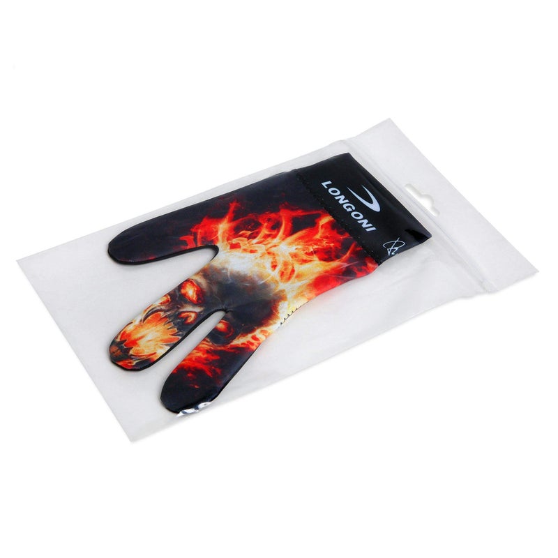 LONGONI Billiard POOL CUE GLOVE Fancy Skull 2 for Left hand - Image 5